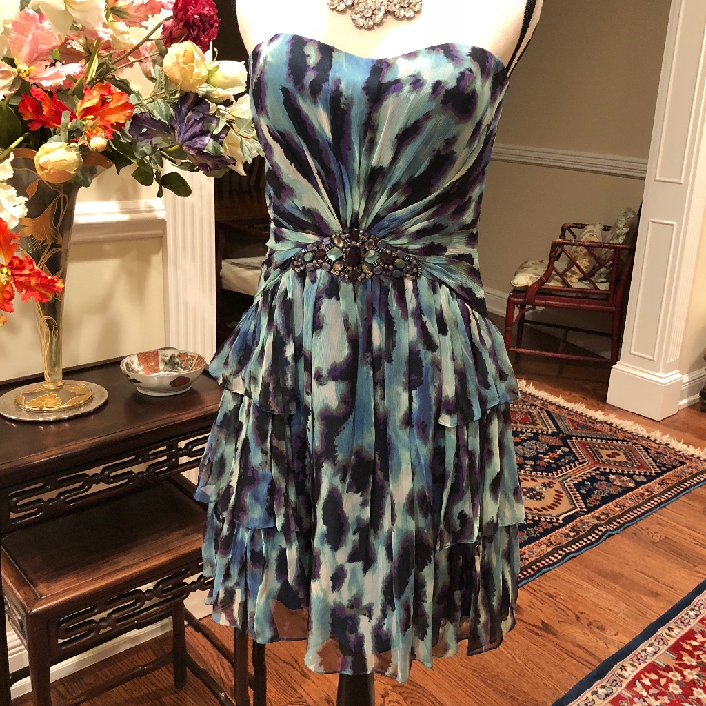 Kurt Thomas Strapless Tiered Dress Nwot - 6